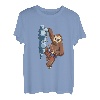 Faultier an der Felswand - Boulder Klettern Geschenk T-Shirt