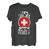 Ich Muss Gar Nix Ich Muss Nur In Die Schweiz Berge Urlaub T-Shirt