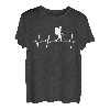 Wandern Bergsteigen Heartbeat Herzschlag Geschenk T-Shirt