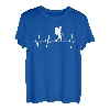 Wandern Bergsteigen Heartbeat Herzschlag Geschenk T-Shirt