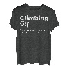 Klettermädchen Definition Kletterin T-Shirt