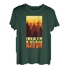 Bergsteiger lustig Peeing outside Naturburschen Bergfan T-Shirt