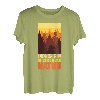 Bergsteiger lustig Peeing outside Naturburschen Bergfan T-Shirt