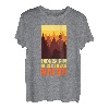Bergsteiger lustig Peeing outside Naturburschen Bergfan T-Shirt