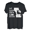 Eat Sleep Chalk Climb Repeat Kletterer Sportklettern T-Shirt