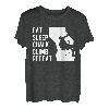 Eat Sleep Chalk Climb Repeat Kletterer Sportklettern T-Shirt