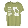 Eat Sleep Chalk Climb Repeat Kletterer Sportklettern T-Shirt