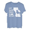 Eat Sleep Chalk Climb Repeat Kletterer Sportklettern T-Shirt
