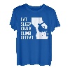 Eat Sleep Chalk Climb Repeat Kletterer Sportklettern T-Shirt
