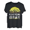 I love peeing outside Wanderer lustig Berge Wandern T-Shirt