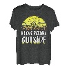 I love peeing outside Wanderer lustig Berge Wandern T-Shirt
