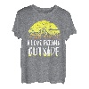 I love peeing outside Wanderer lustig Berge Wandern T-Shirt