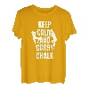 Keep Calm And Carry Chalk Seilkletterer Bouldern T-Shirt