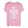 Keep Calm And Carry Chalk Seilkletterer Bouldern T-Shirt