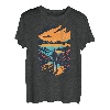 Wanderer Sonnenuntergang in der Natur - Outdoor Wander T-Shirt