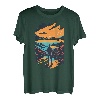 Wanderer Sonnenuntergang in der Natur - Outdoor Wander T-Shirt