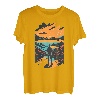 Wanderer Sonnenuntergang in der Natur - Outdoor Wander T-Shirt