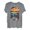 Wanderer Sonnenuntergang in der Natur - Outdoor Wander T-Shirt