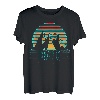 80er Jahre Retro Idaho Mountain Geometrische Retrowave Wandern Camper T-Shirt