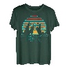 80er Jahre Retro Idaho Mountain Geometrische Retrowave Wandern Camper T-Shirt