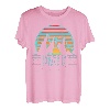 80er Jahre Retro Idaho Mountain Geometrische Retrowave Wandern Camper T-Shirt