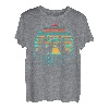 80er Jahre Retro Idaho Mountain Geometrische Retrowave Wandern Camper T-Shirt
