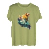 Wasserfarbe Bergsteigen - Klettern T-Shirt