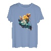 Wasserfarbe Bergsteigen - Klettern T-Shirt