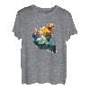 Wasserfarbe Bergsteigen - Klettern T-Shirt