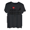 I Love Jesus and Rock Climbing Mountains Outdoor Christian T-Shirt