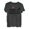 I Love Jesus and Rock Climbing Mountains Outdoor Christian T-Shirt