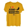 I Love Jesus and Rock Climbing Mountains Outdoor Christian T-Shirt