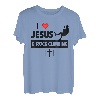 I Love Jesus and Rock Climbing Mountains Outdoor Christian T-Shirt