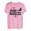 I Love Jesus and Rock Climbing Mountains Outdoor Christian T-Shirt