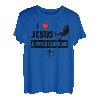 I Love Jesus and Rock Climbing Mountains Outdoor Christian T-Shirt