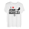 I Love Jesus and Rock Climbing Mountains Outdoor Christian T-Shirt