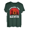 Wanderer Endlich Pipi in der freien Natur Berge Hiker lustig T-Shirt
