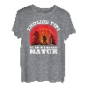 Wanderer Endlich Pipi in der freien Natur Berge Hiker lustig T-Shirt