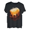 Wandern Bergsteigen Wald Natur Landschaft Retro Vintage T-Shirt