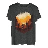 Wandern Bergsteigen Wald Natur Landschaft Retro Vintage T-Shirt