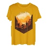 Wandern Bergsteigen Wald Natur Landschaft Retro Vintage T-Shirt