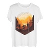 Wandern Bergsteigen Wald Natur Landschaft Retro Vintage T-Shirt