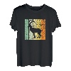 Berg Wandern Natur Bergsteigen mit Retro Ziege und Steinbock T-Shirt