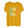 Berg Wandern Natur Bergsteigen mit Retro Ziege und Steinbock T-Shirt