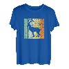 Berg Wandern Natur Bergsteigen mit Retro Ziege und Steinbock T-Shirt