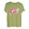 Bernhardiner-Hundeliebhaber, Batikfärbung T-Shirt
