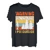 Wanderlust lustig I love peeing outside Naturburschen T-Shirt