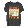 Wanderlust lustig I love peeing outside Naturburschen T-Shirt