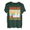 Wanderlust lustig I love peeing outside Naturburschen T-Shirt
