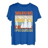 Wanderlust lustig I love peeing outside Naturburschen T-Shirt